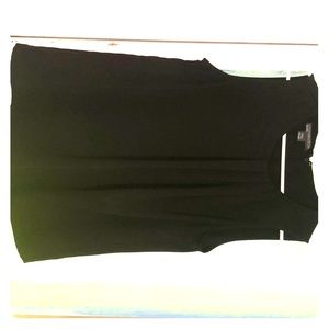 Covington no sleeves black dressy shirt